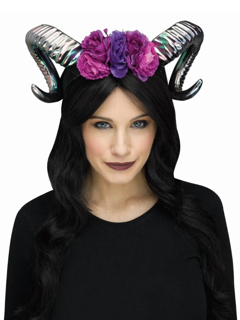 Oil Slick Horn Flower Headband